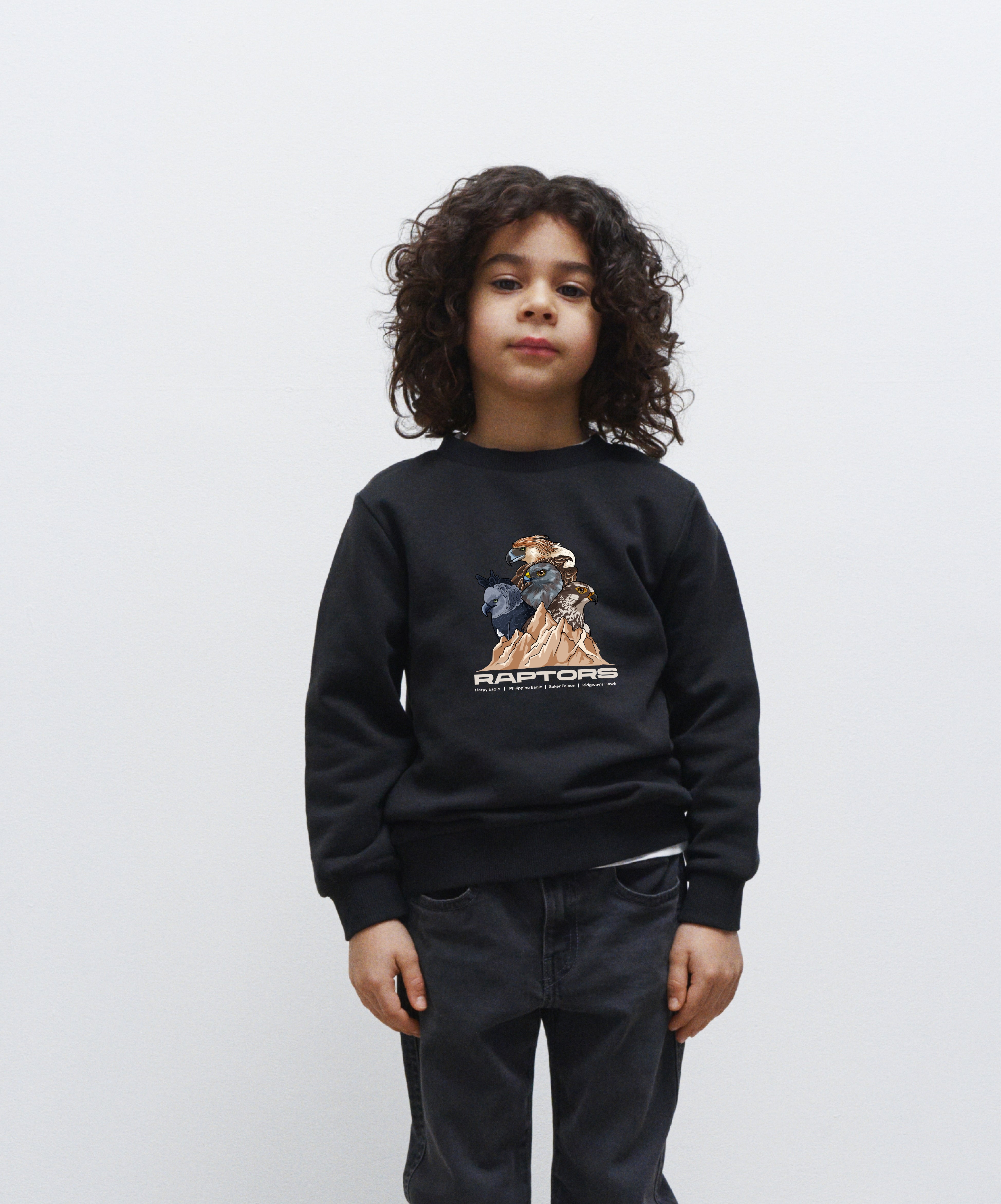 Kids black sweater, Rock sweater, organic shops cotton