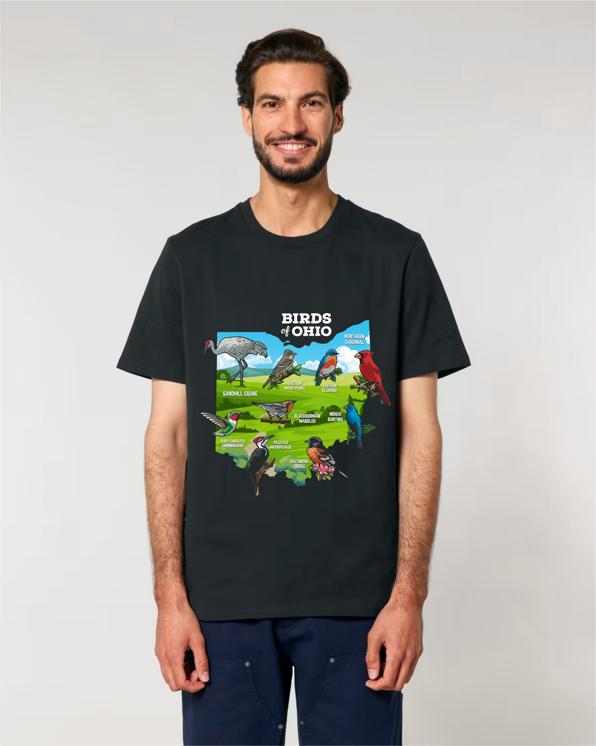 Birds of Ohio — Organic Cotton T-Shirt