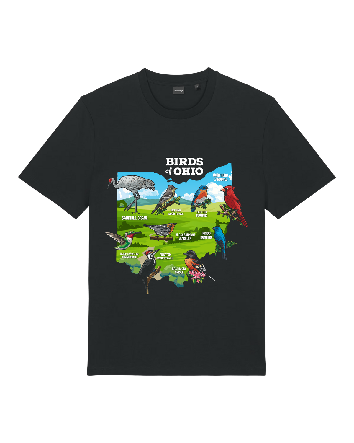 Birds of Ohio — Organic Cotton T-Shirt