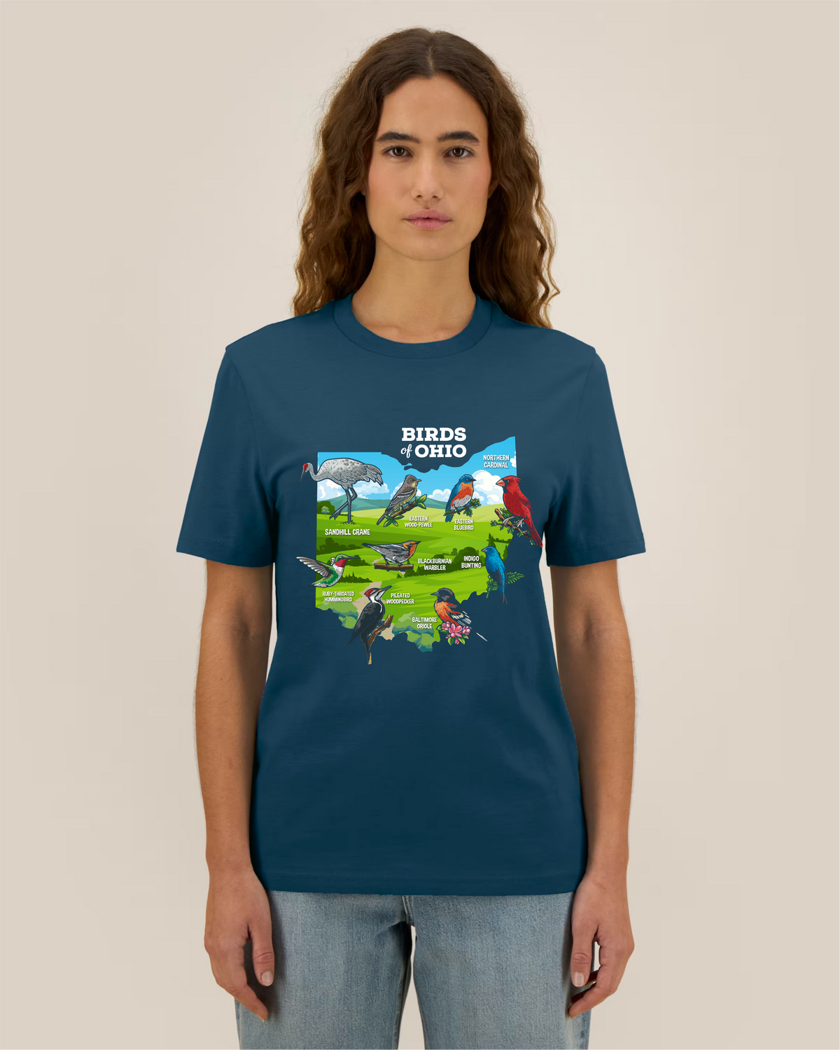 Birds of Ohio — Organic Cotton T-Shirt