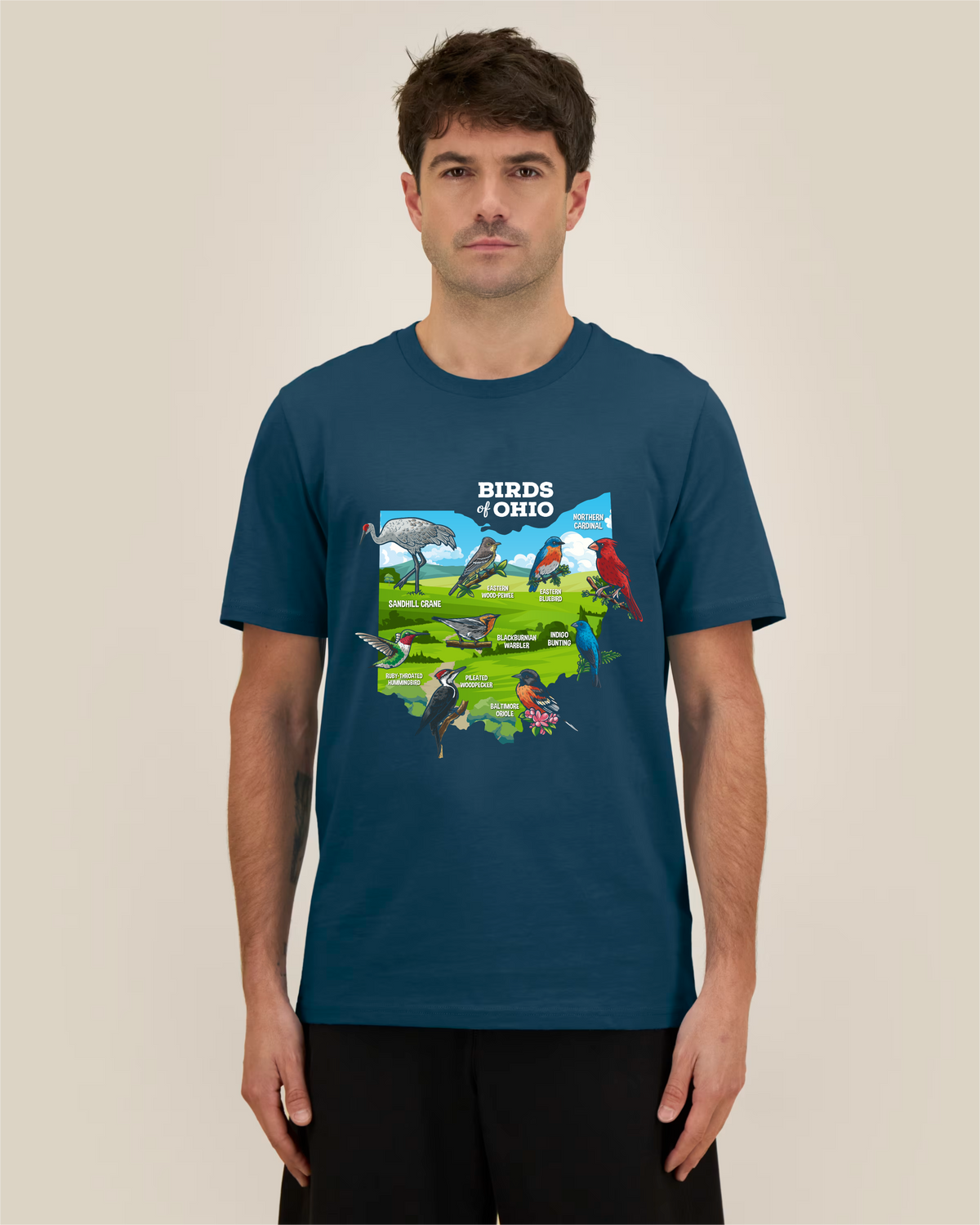Birds of Ohio — Organic Cotton T-Shirt