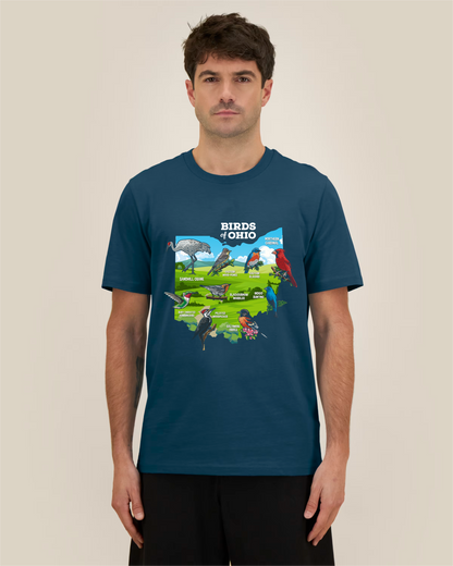 Birds of Ohio — Organic Cotton T-Shirt