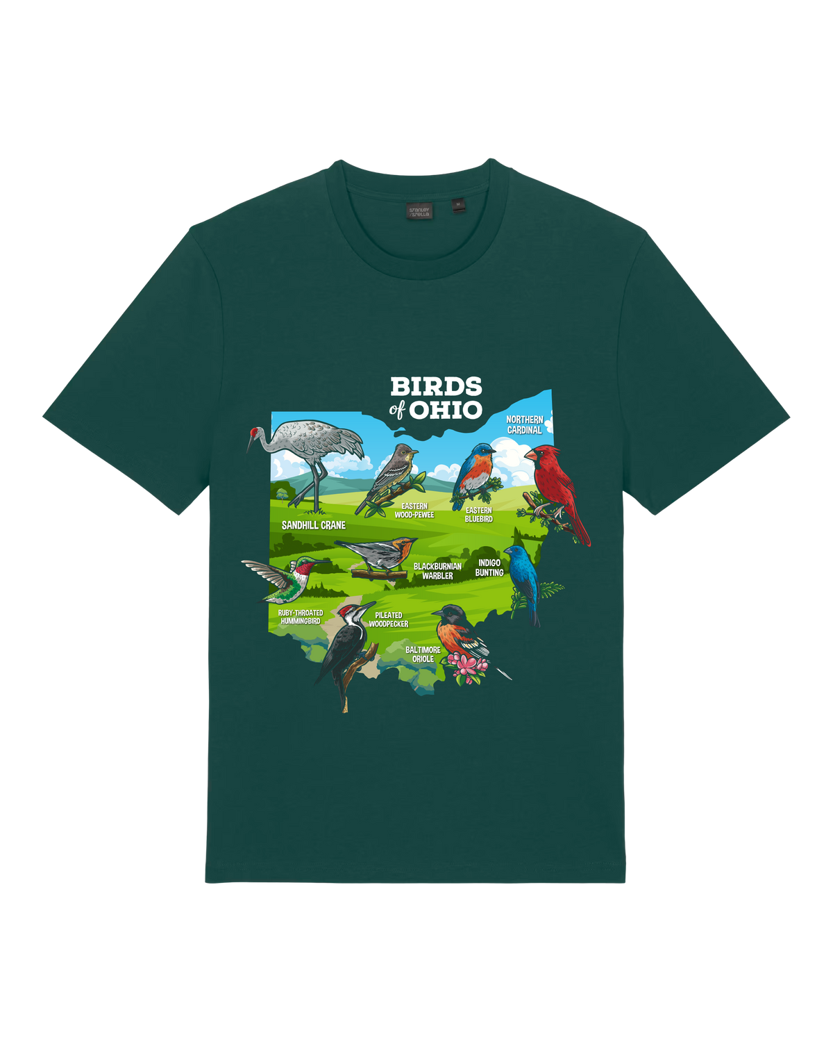 Birds of Ohio — Organic Cotton T-Shirt