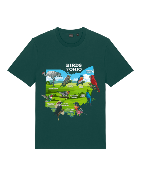 Birds of Ohio — Organic Cotton T-Shirt
