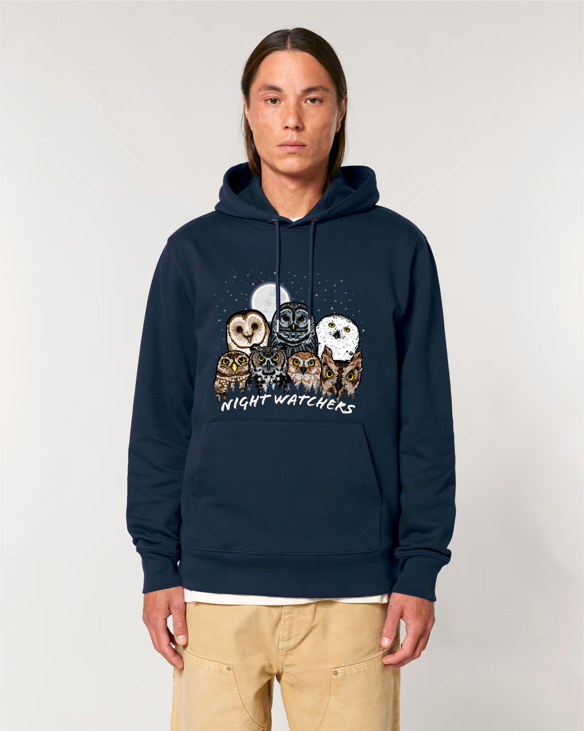 Owls of North America — Organic Cotton Blend Hoodie