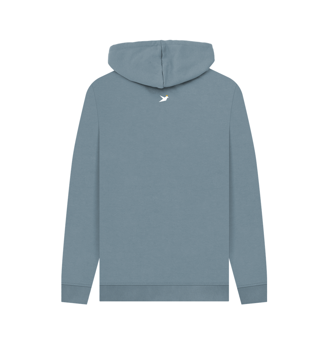 Stone Blue Printed Hoody