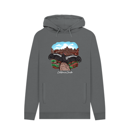 Slate Grey Printed Hoody Front