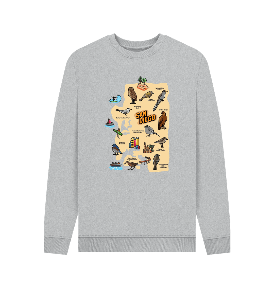 Grey Recycled Printed Sweater