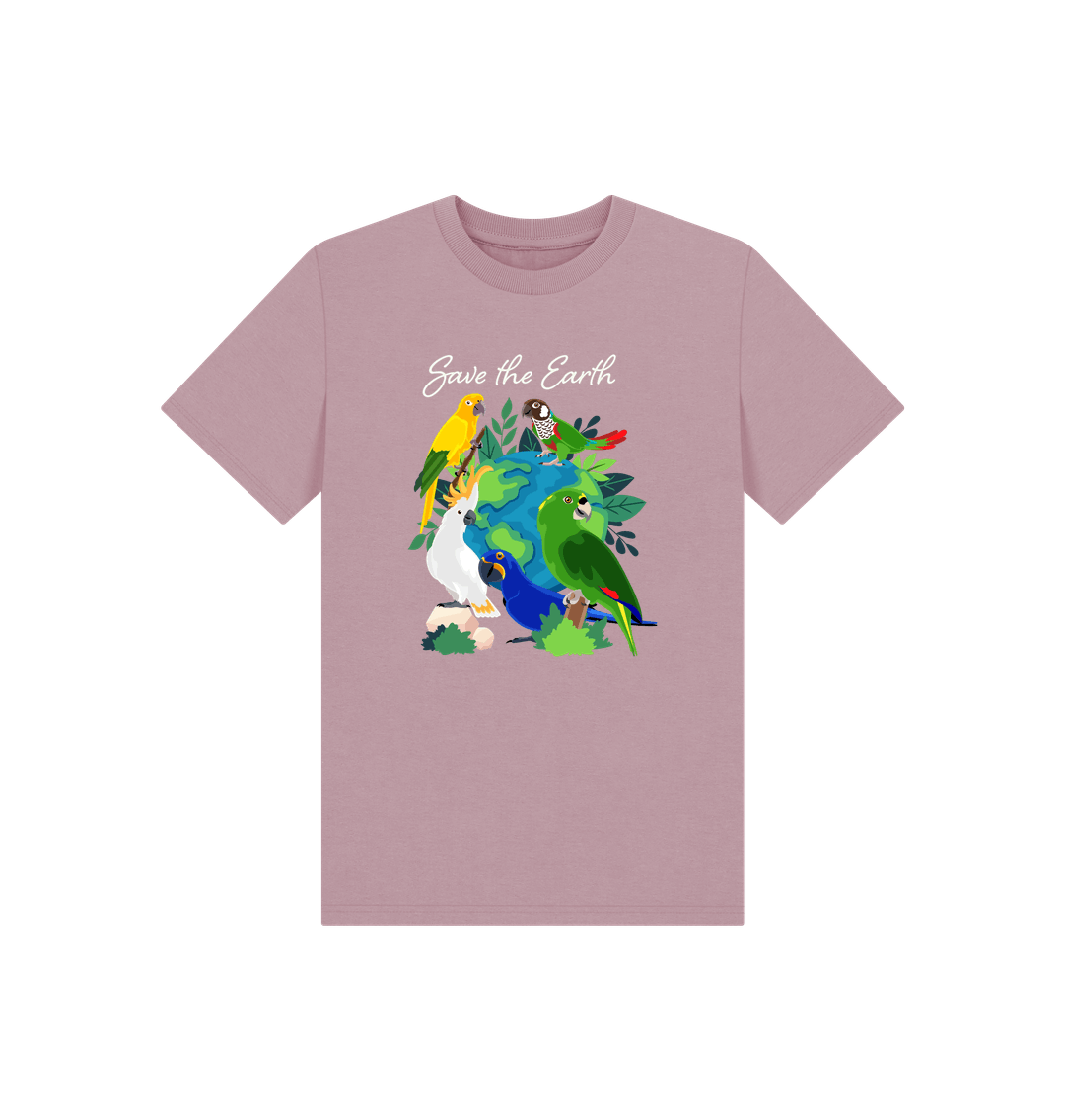 Mauve Printed Kids T-Shirt