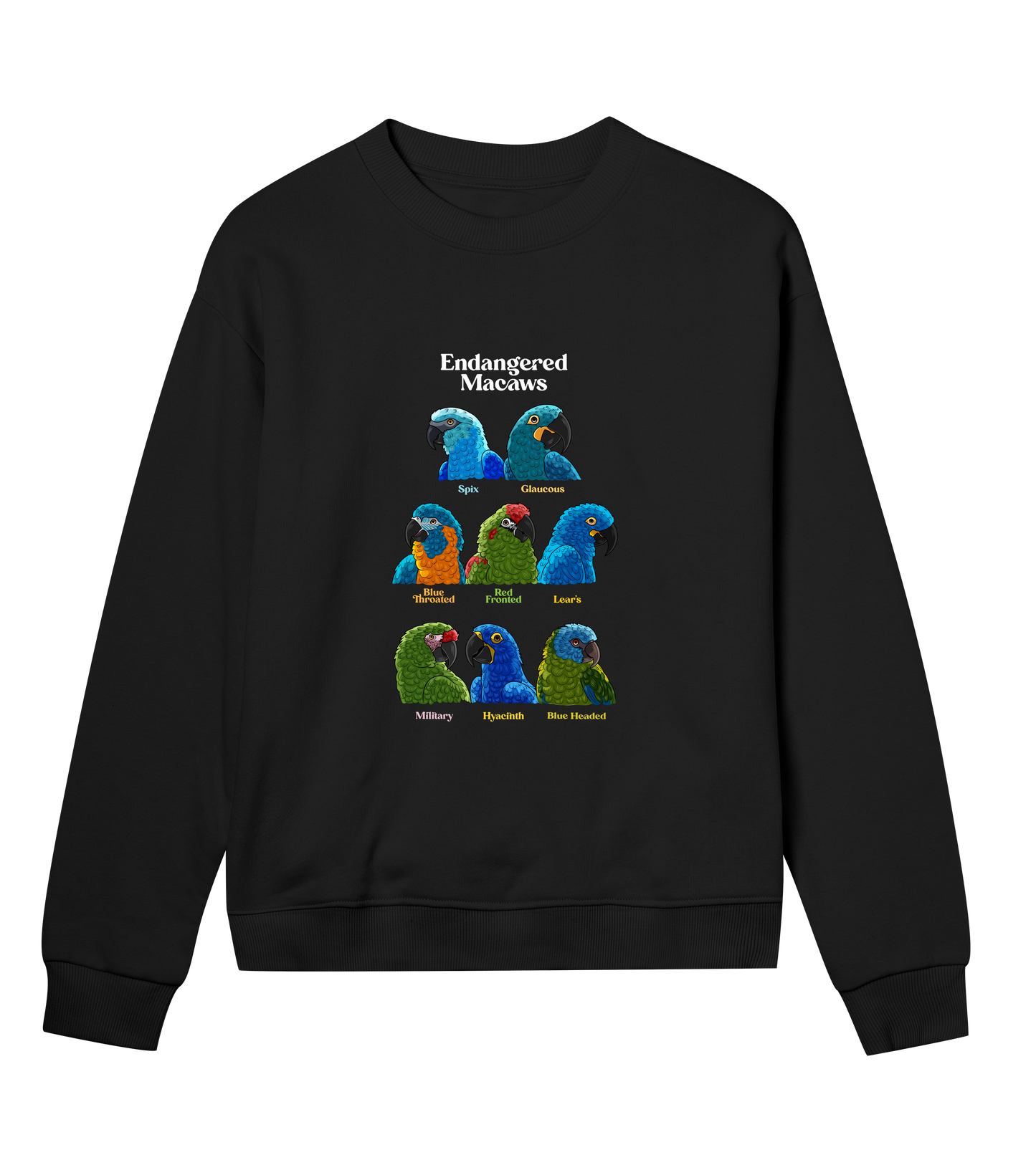 Endangered Macaws - Organic Cotton Women's Sweatshirt