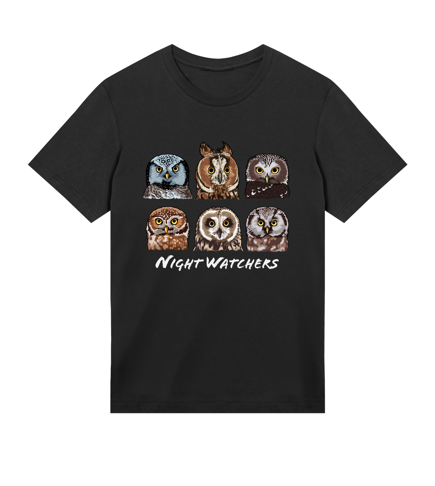 Night Watchers - Organic Cotton Regular Men's T-shirt - Beakwings