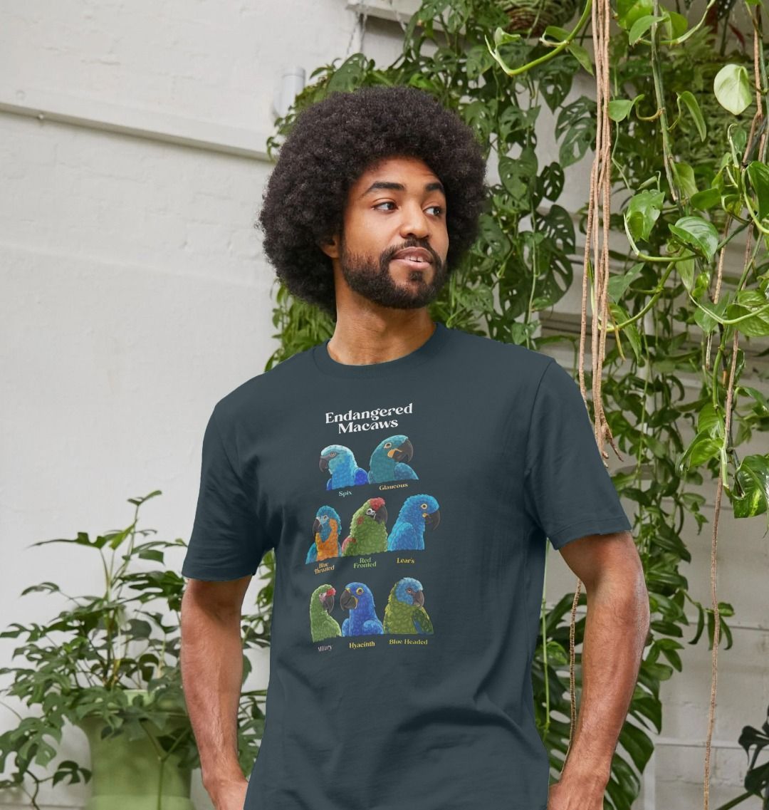 Endangered Macaws - Organic Cotton Unisex T-shirt