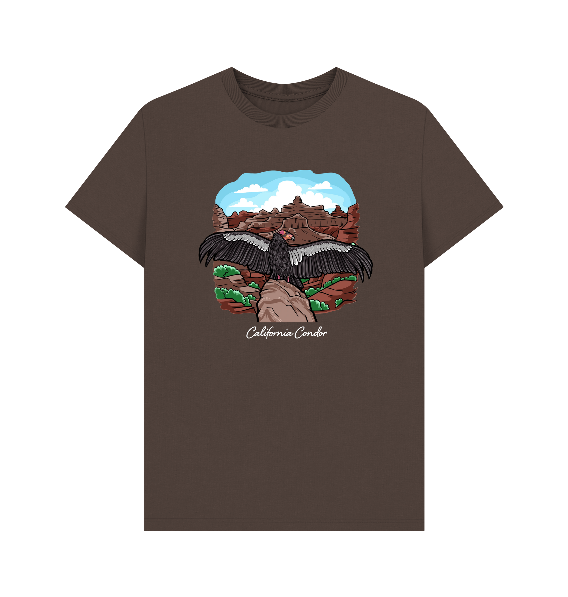 Chocolate Printed T-shirt Front