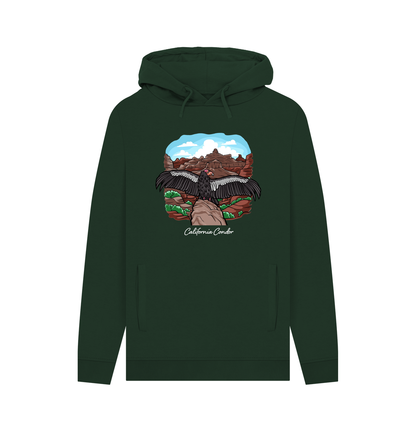 Evergreen Printed Hoody Front