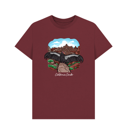 Red Wine Printed T-shirt Front