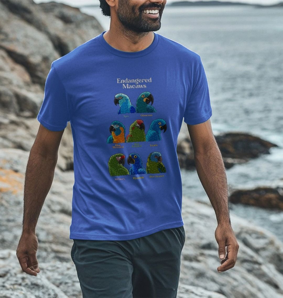 Endangered Macaws - Organic Cotton Unisex T-shirt