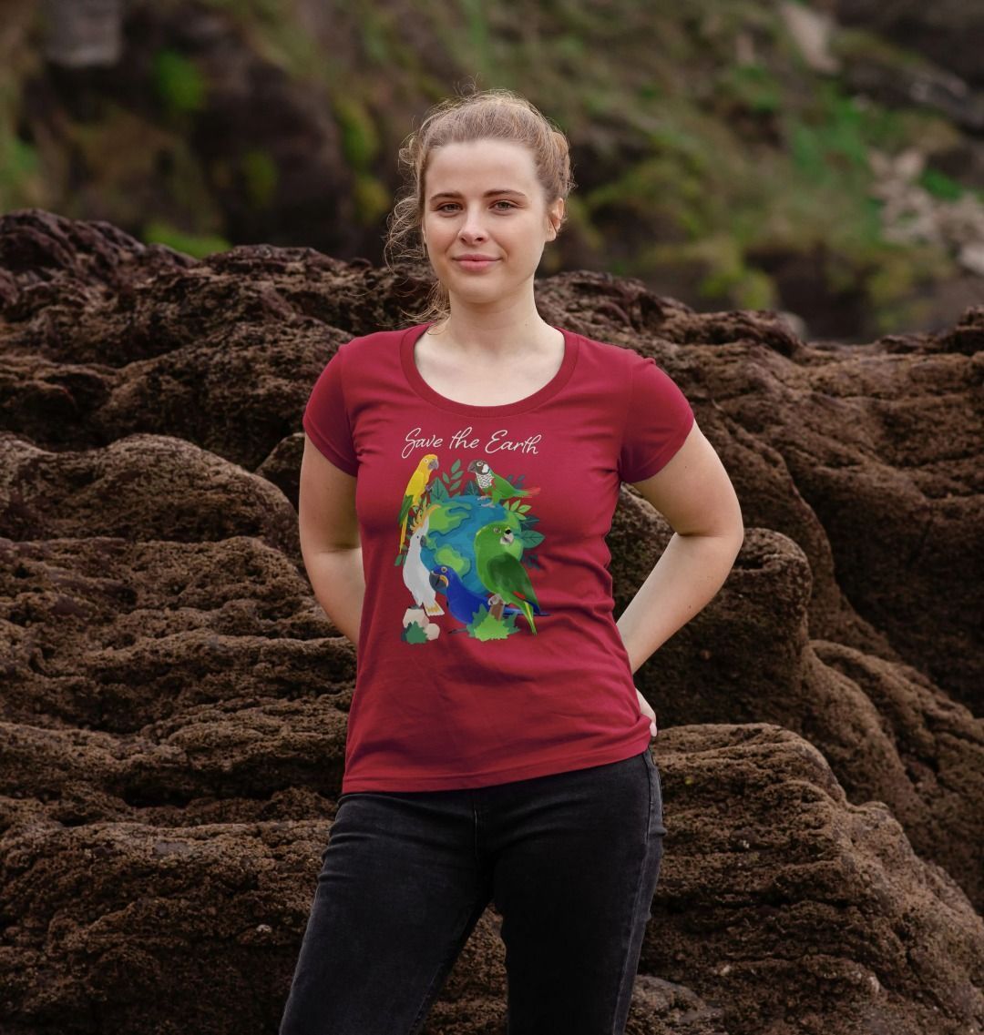 Earth Day - Organic Cotton Scoop Neck Women's T-Shirt