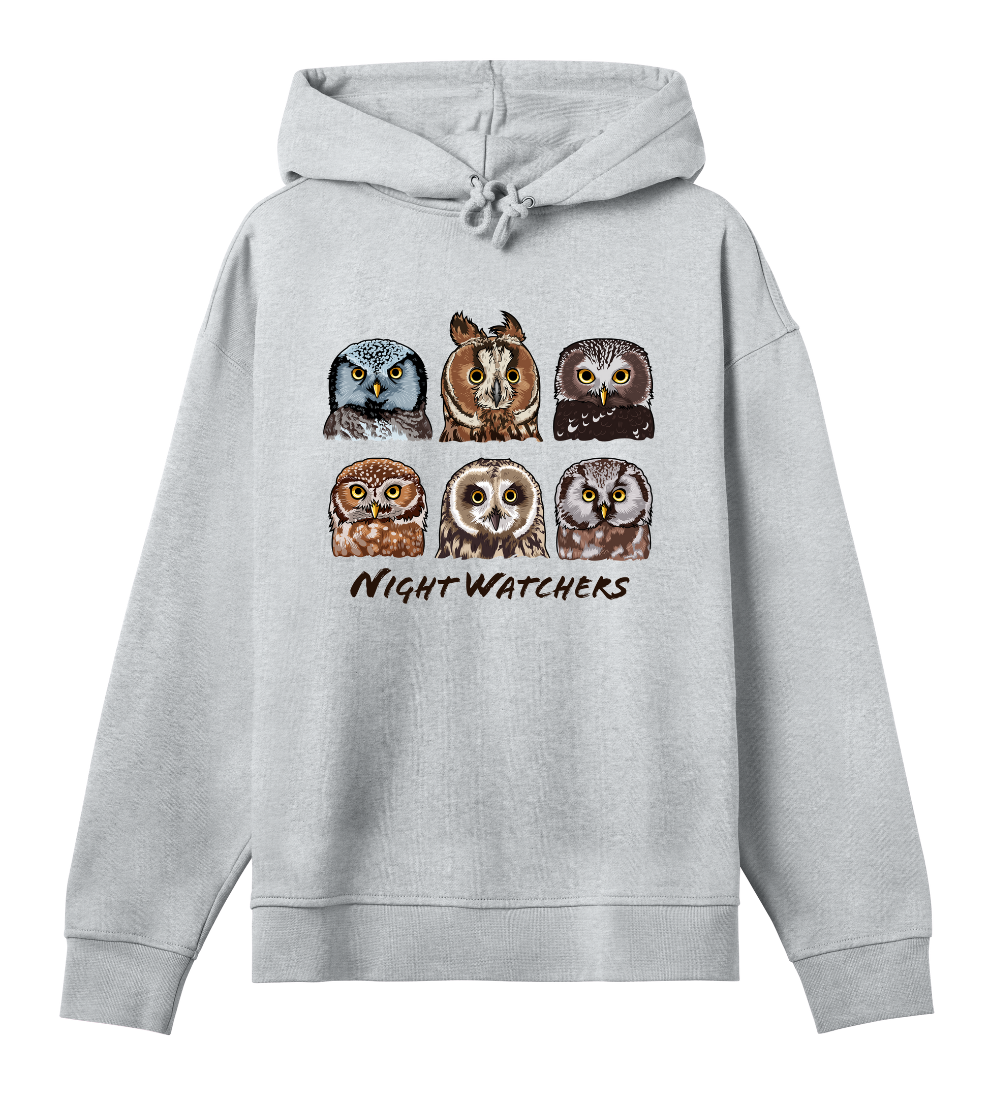 Night Watchers - Organic Oversized Women's Hoodie - Beakwings