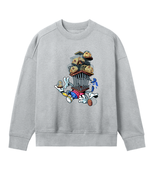 Feathered Prisoners - Organic Cotton Women's Oversized Sweatshirt