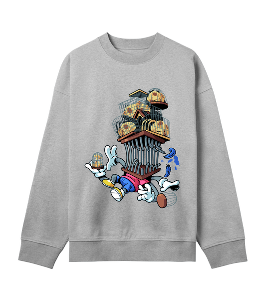 Feathered Prisoners - Organic Cotton Boxy Sweatshirt