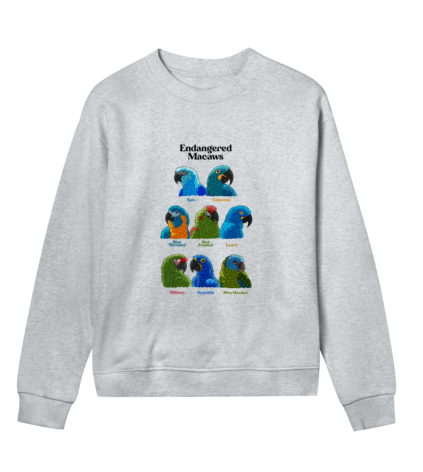 Endangered Macaws - Organic Cotton Women's Sweatshirt