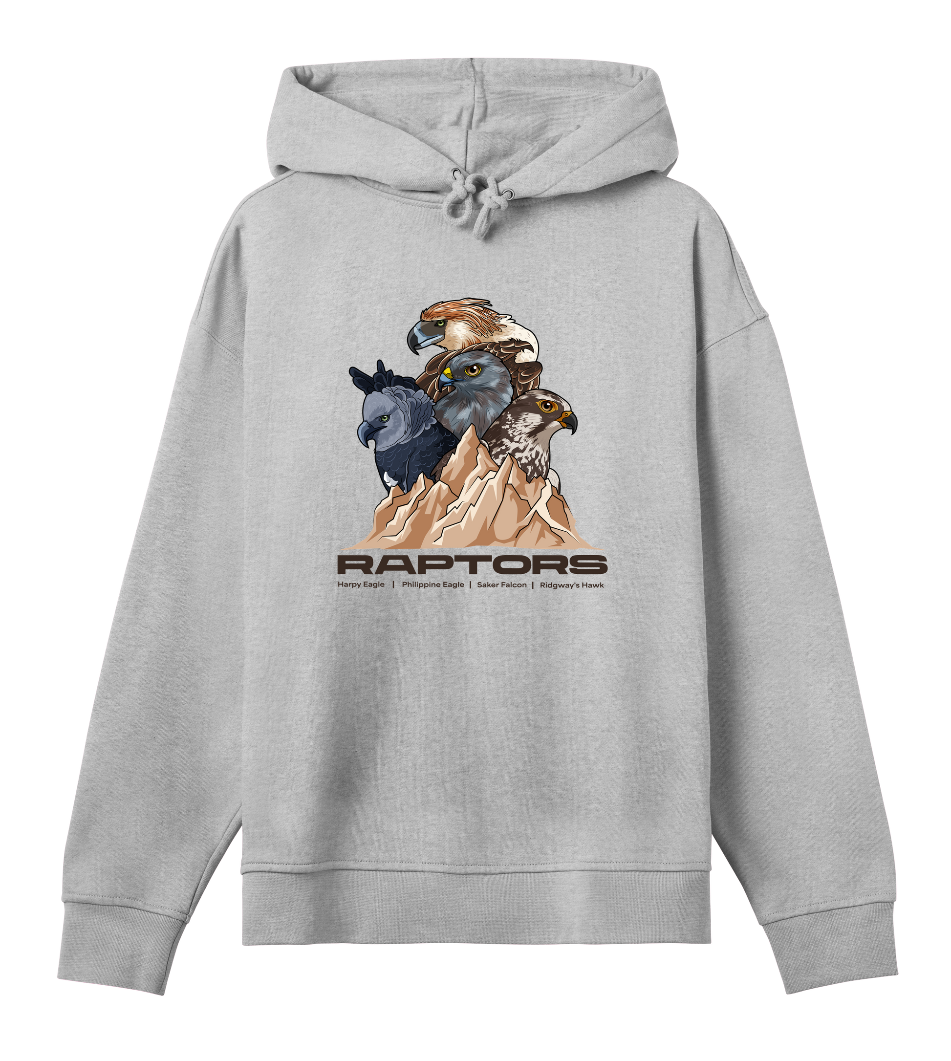 Raptors - Organic Oversized Women's Hoodie - Beakwings