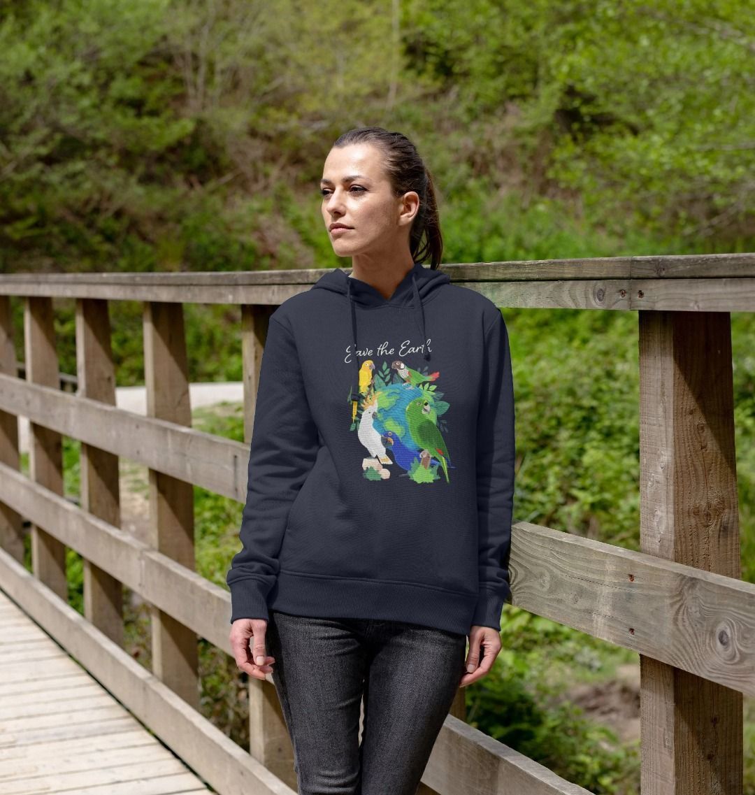 Earth Day - Organic Cotton Women's Pullover Hoodie