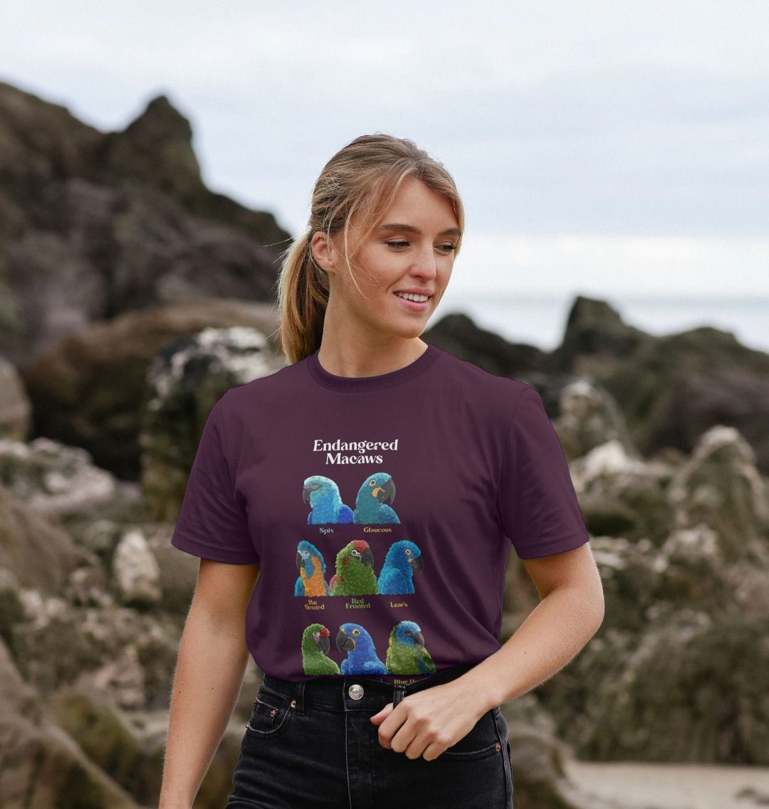 Endangered Macaws - Organic Cotton Unisex T-shirt