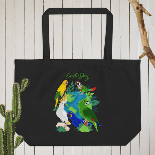 Earth Day - Large organic tote bag