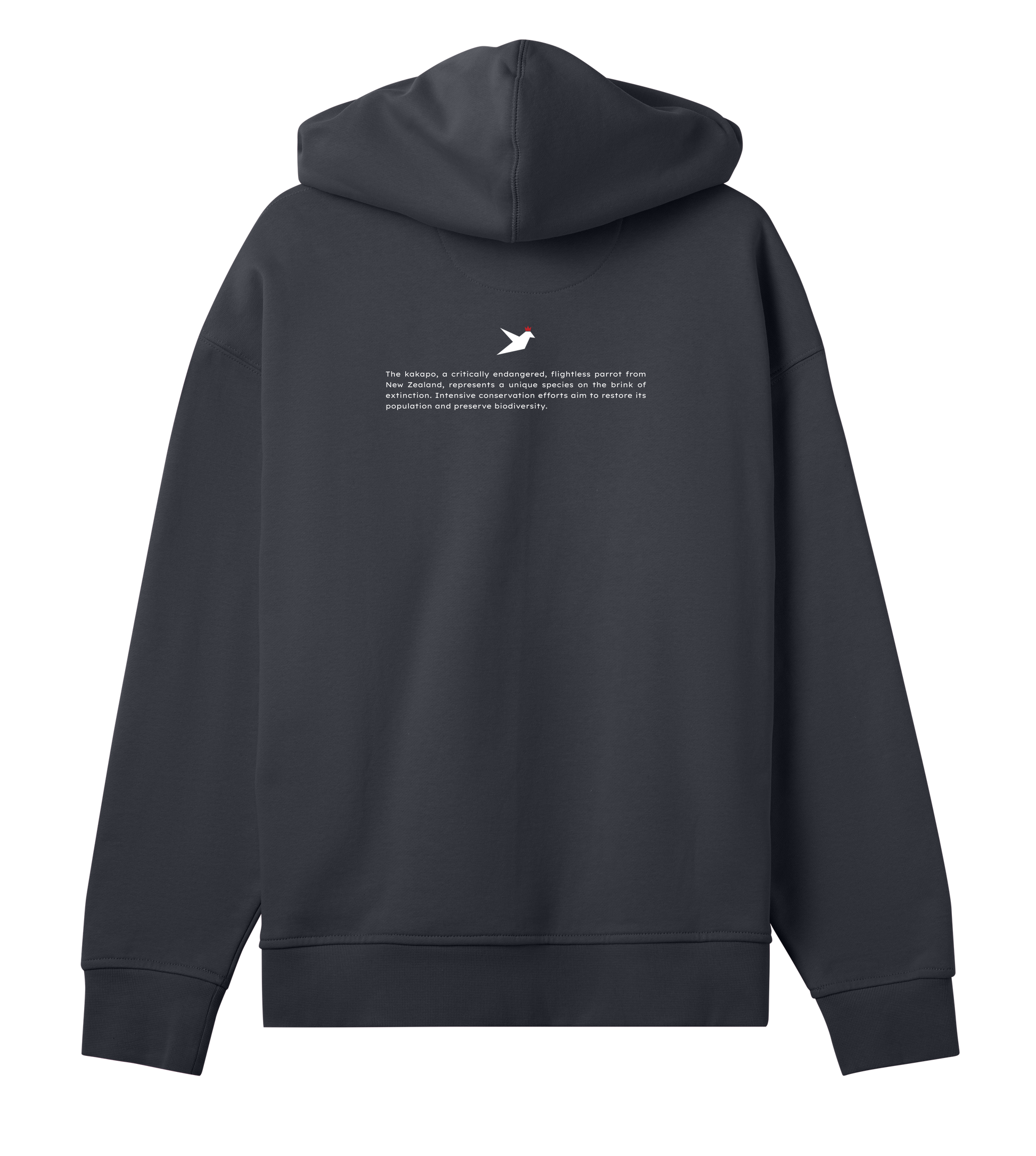 Adopt a kākāpō - Organic Cotton Oversized Women's Hoodie - Beakwings