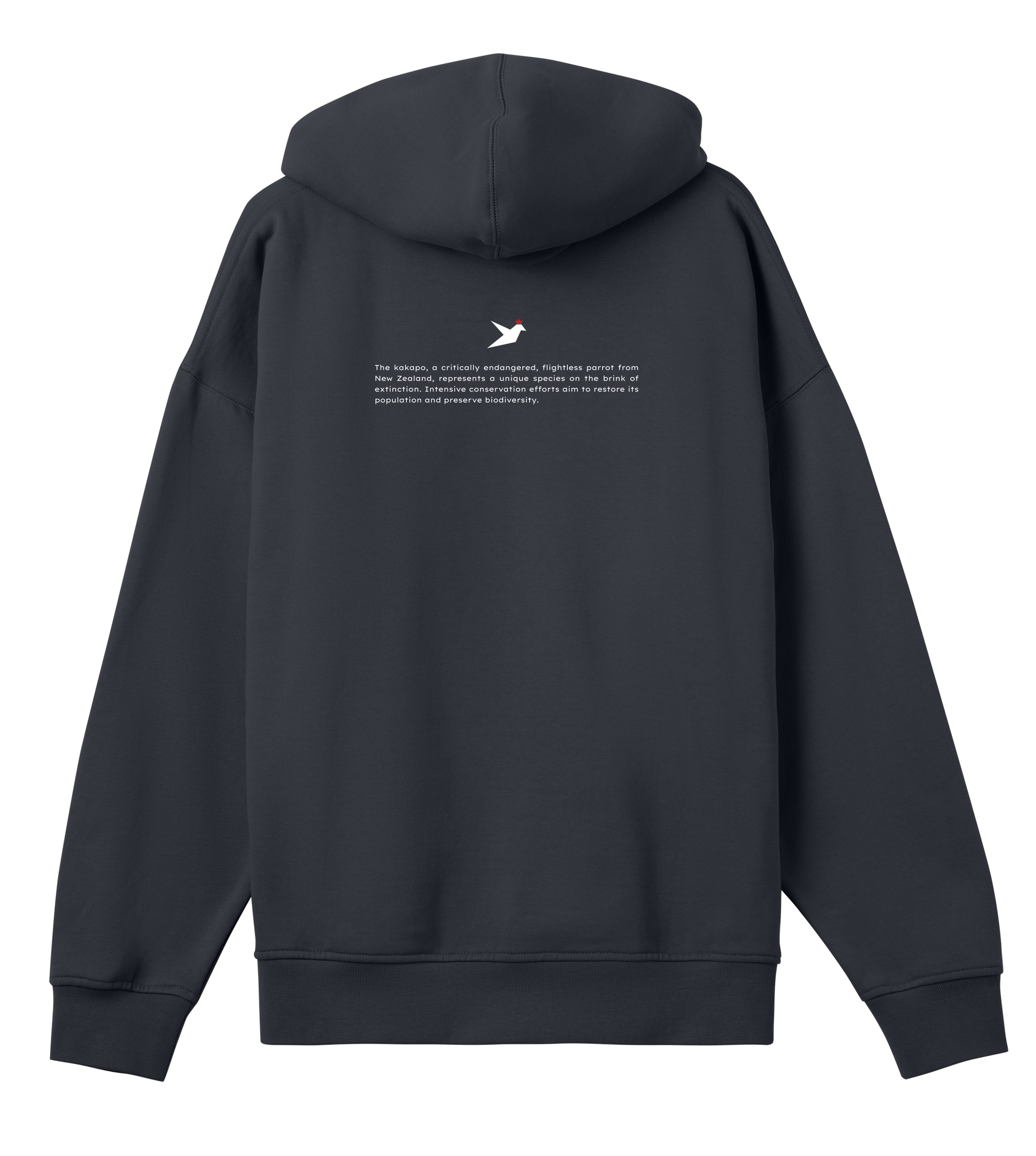 Adopt a kākāpō - Organic Cotton Boxy Men's Hoodie - Beakwings