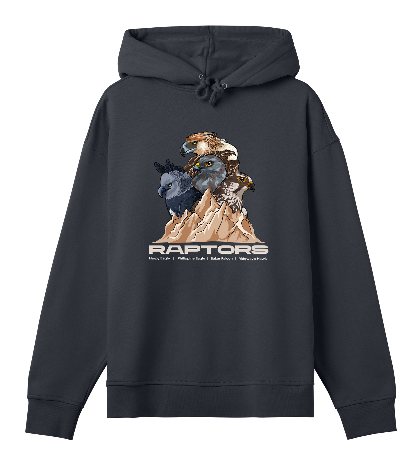 Raptors - Organic Oversized Women's Hoodie - Beakwings