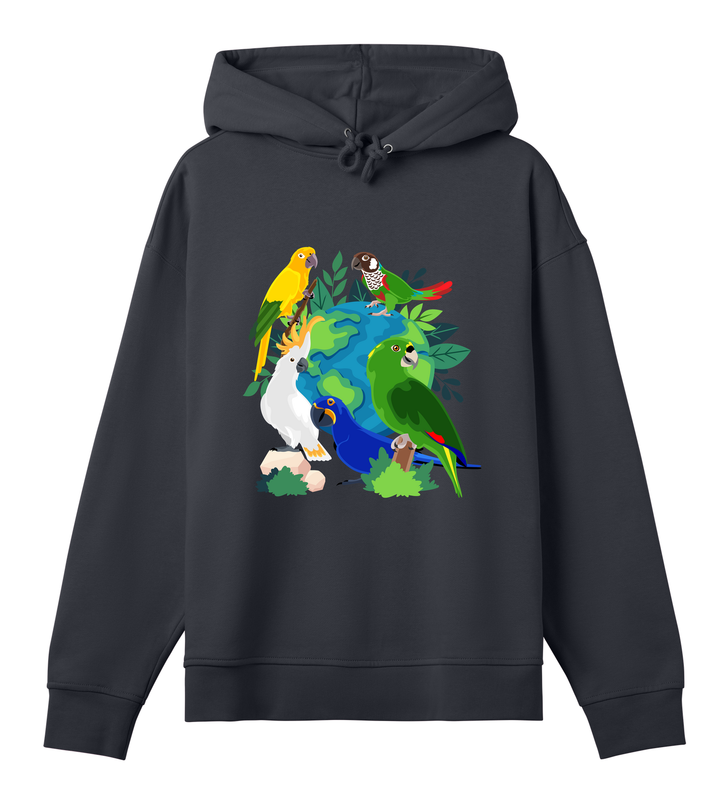 Earth Day - Organic Women's Oversized Hoodie - Beakwings