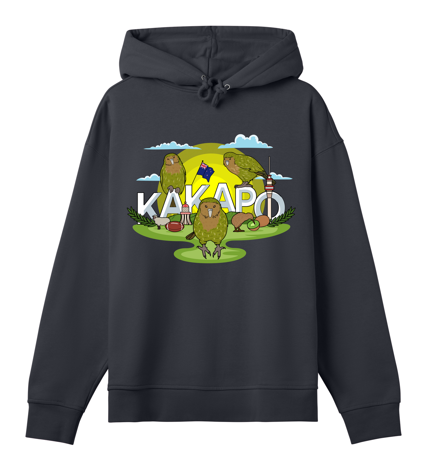 Adopt a kākāpō - Organic Cotton Oversized Women's Hoodie - Beakwings