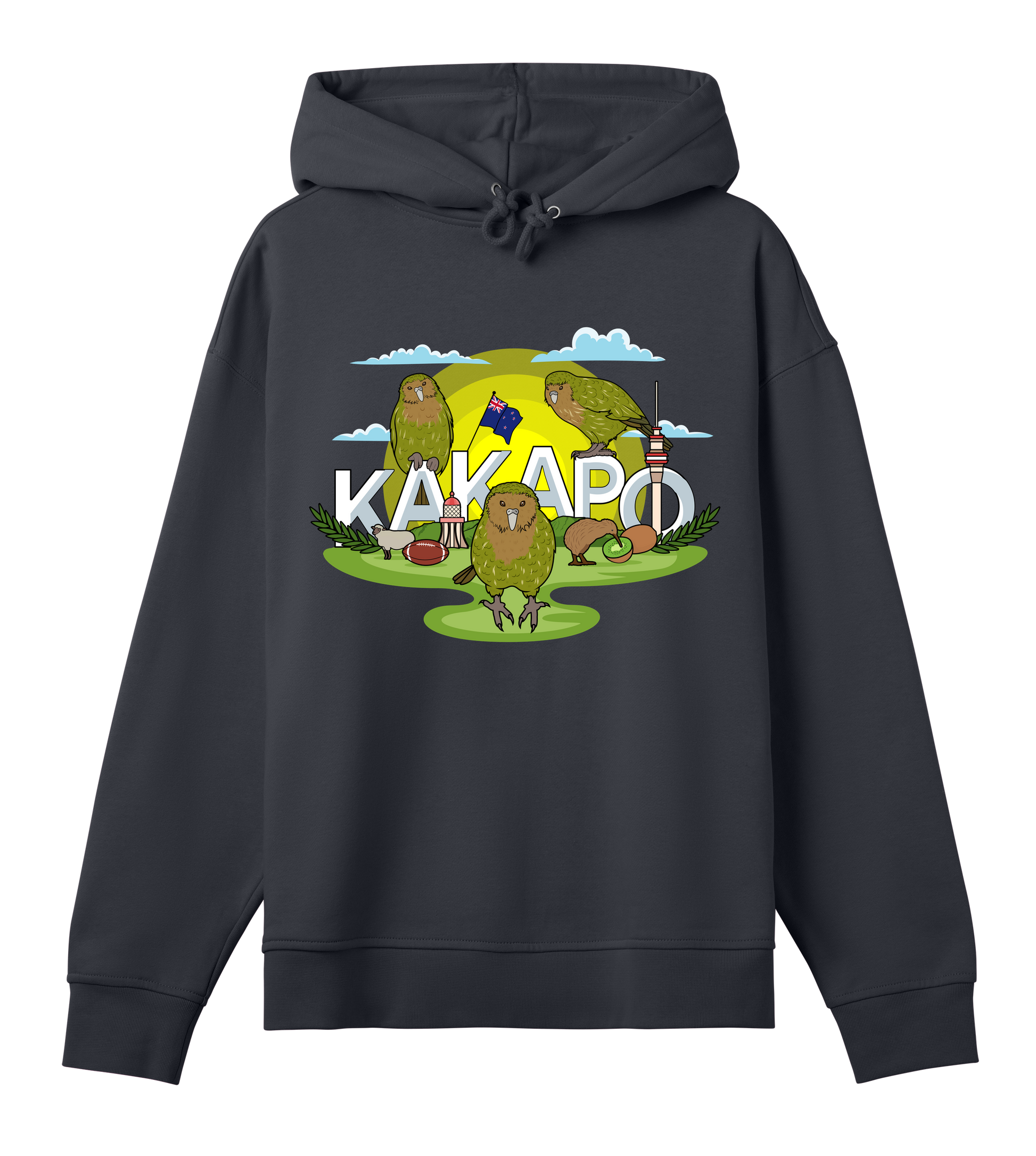 Adopt a kākāpō - Organic Cotton Oversized Women's Hoodie - Beakwings