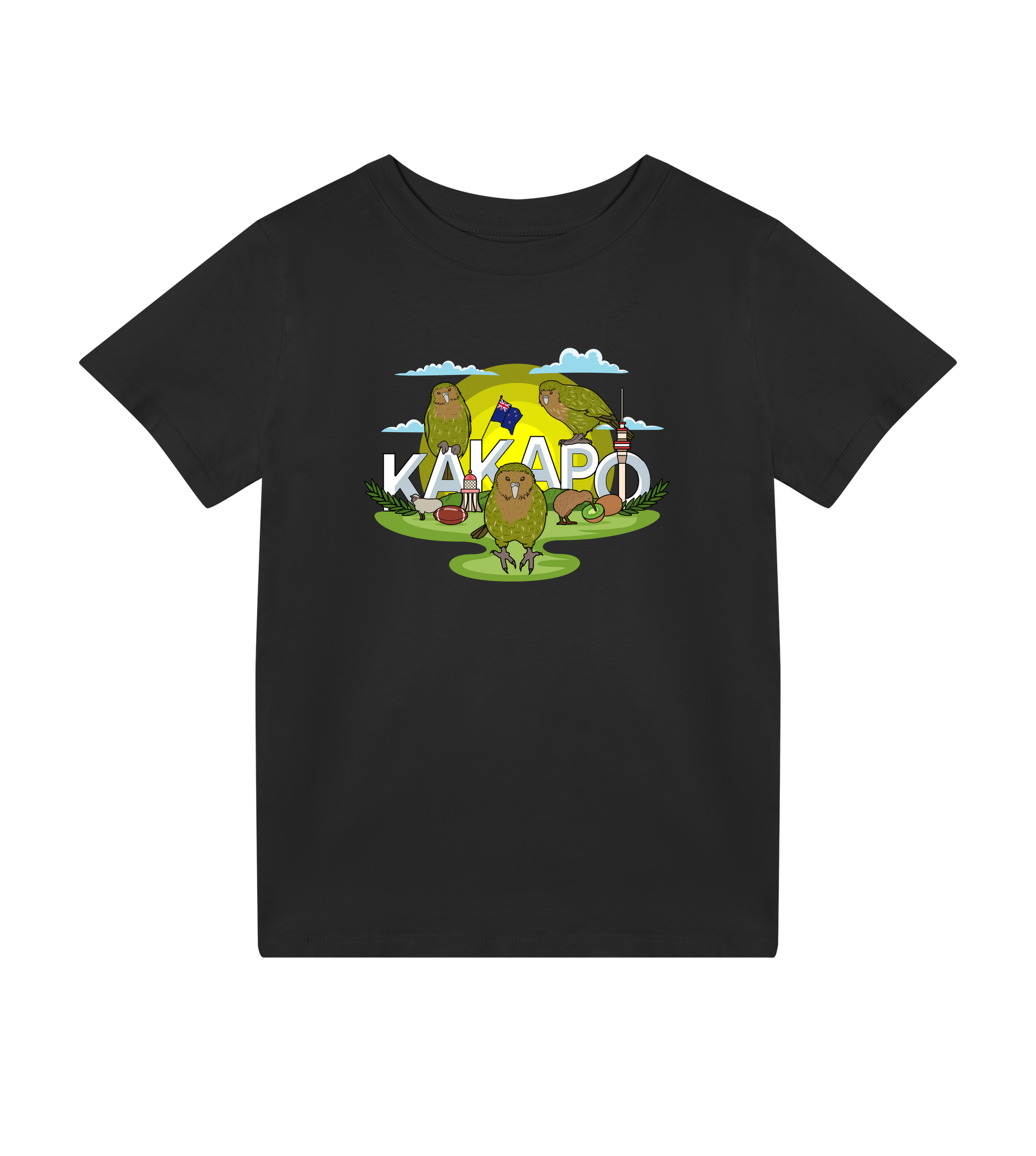 Adopt a kākāpō - Organic Cotton Unisex Kids T-shirt - Beakwings