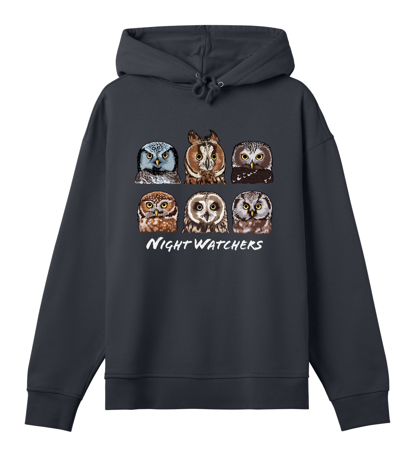 Night Watchers - Organic Oversized Women's Hoodie - Beakwings