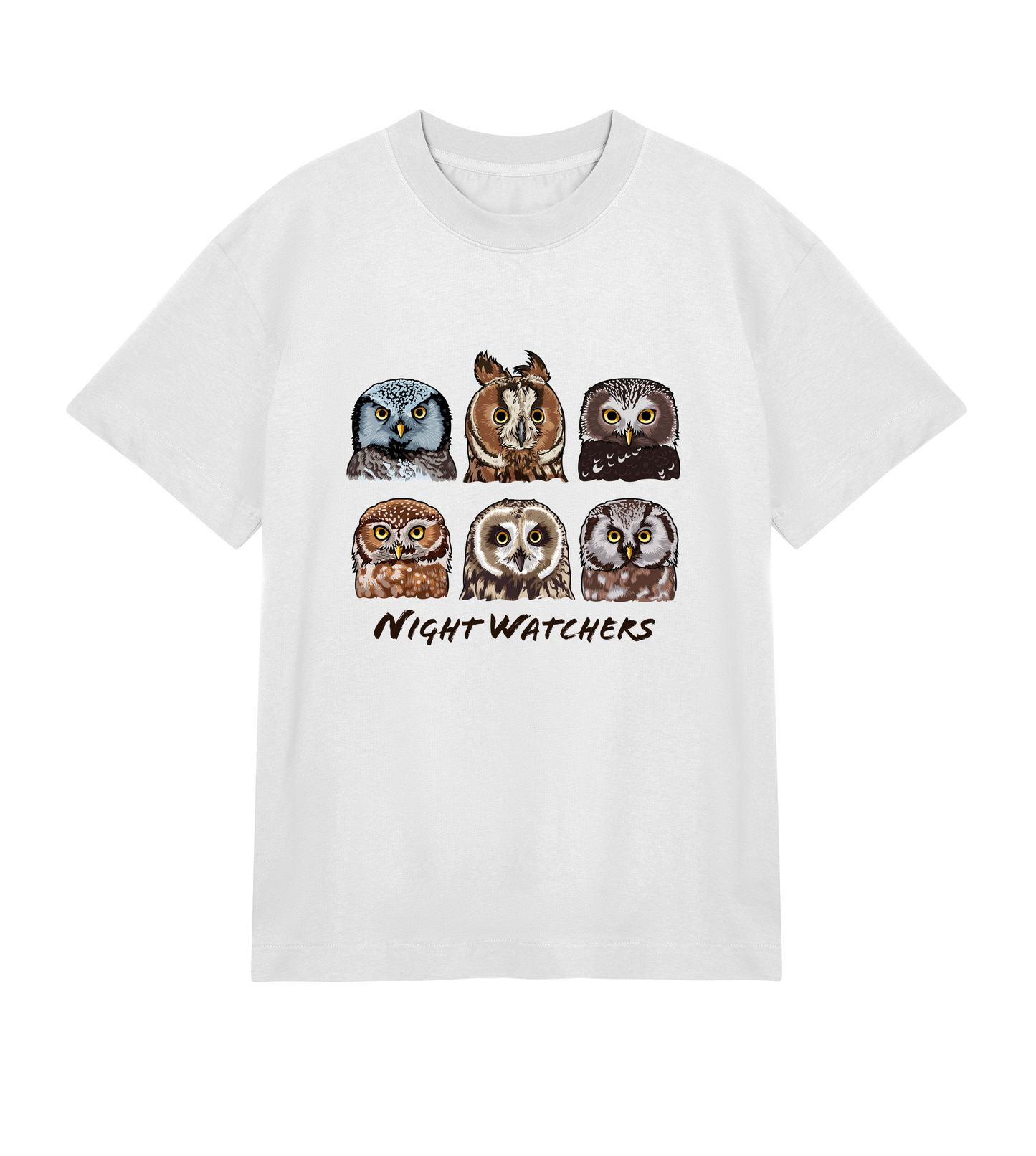 Night Watchers - Organic Boxy Men's T-shirt - Beakwings