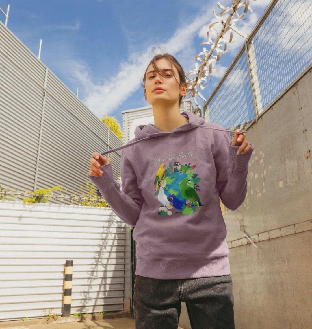 Earth Day - Organic Cotton Women's Pullover Hoodie