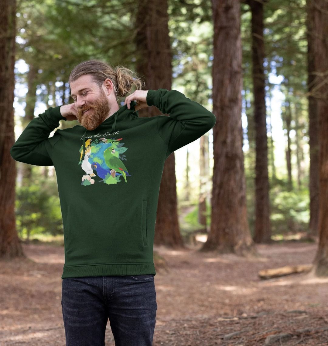 Earth Day - Organic Cotton Pullover Men’s Hoodie