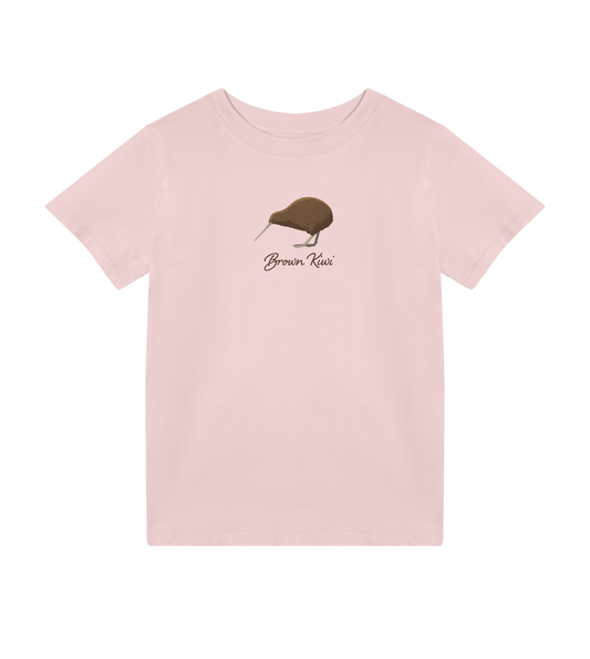 Brown Kiwi Bird - Organic Cotton Kids T-shirt