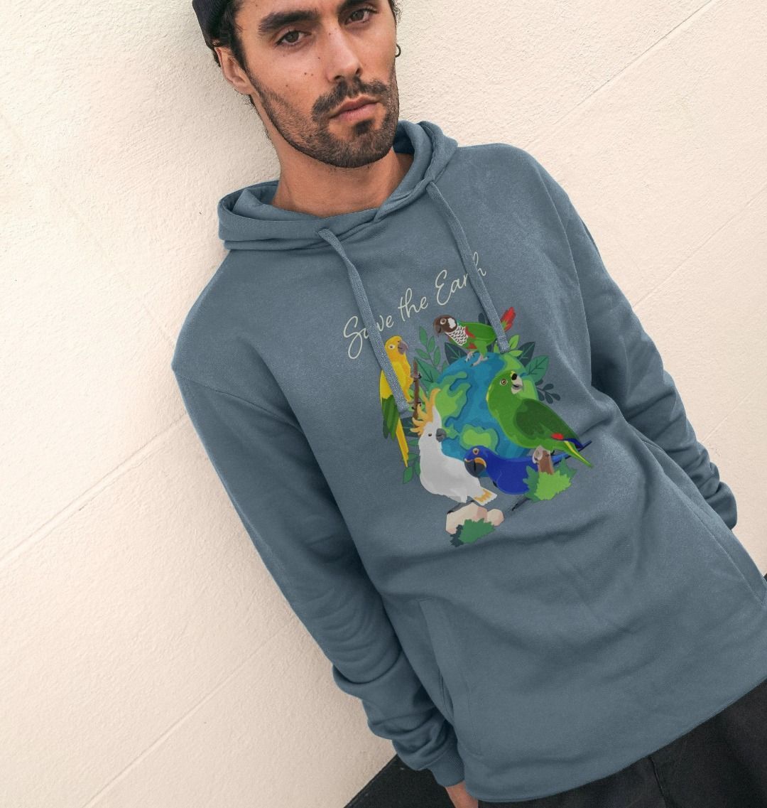 Earth Day - Organic Cotton Pullover Men’s Hoodie