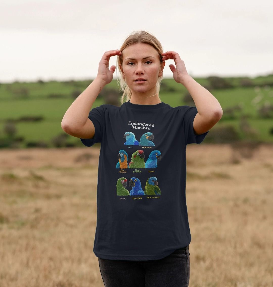 Endangered Macaws - Organic Cotton Unisex T-shirt