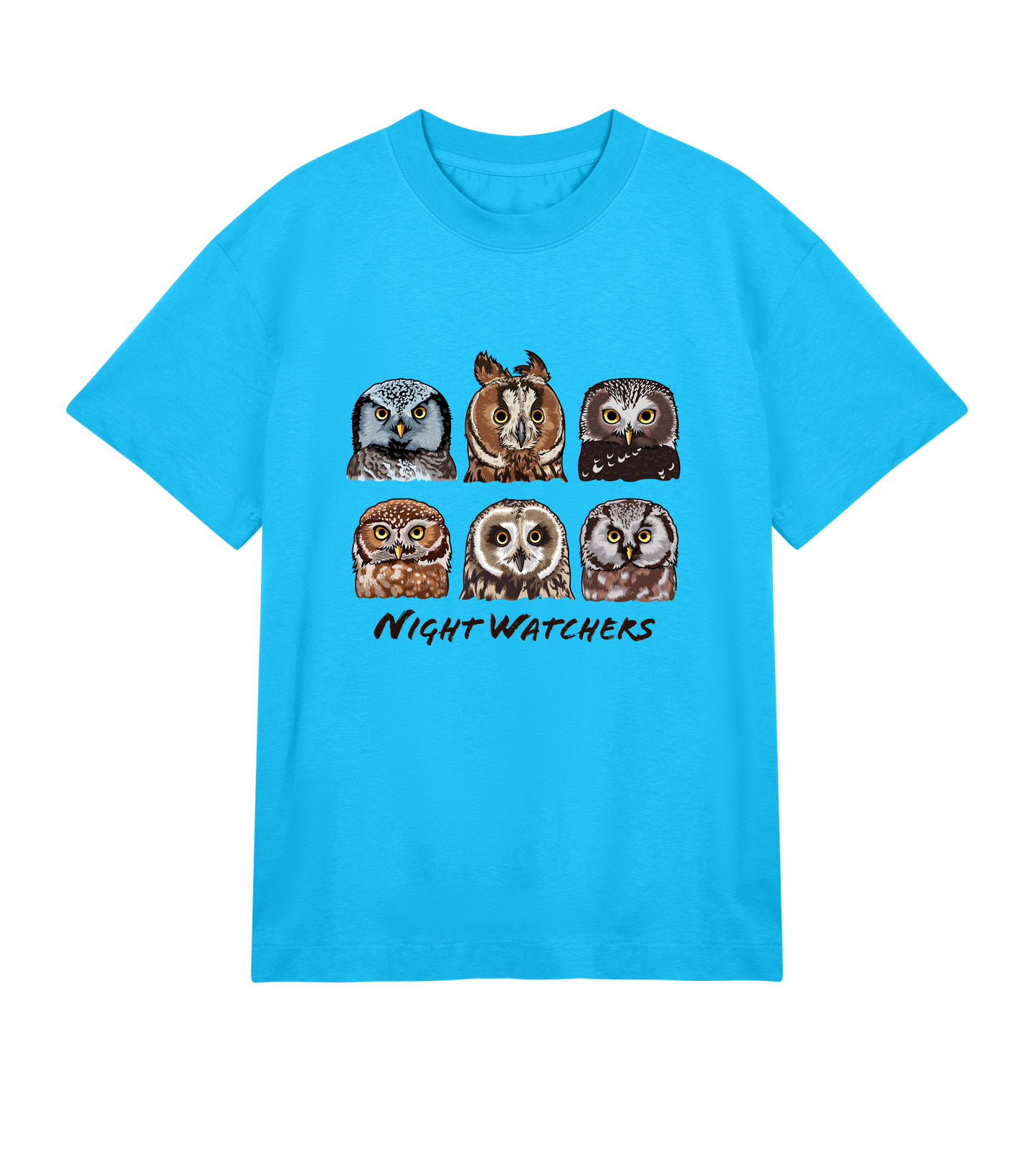 Night Watchers - Organic Boxy Men's T-shirt - Beakwings