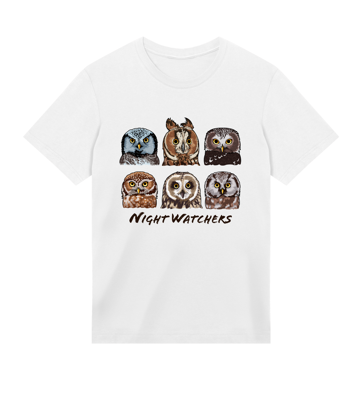 Night Watchers - Organic Cotton Regular Men's T-shirt - Beakwings