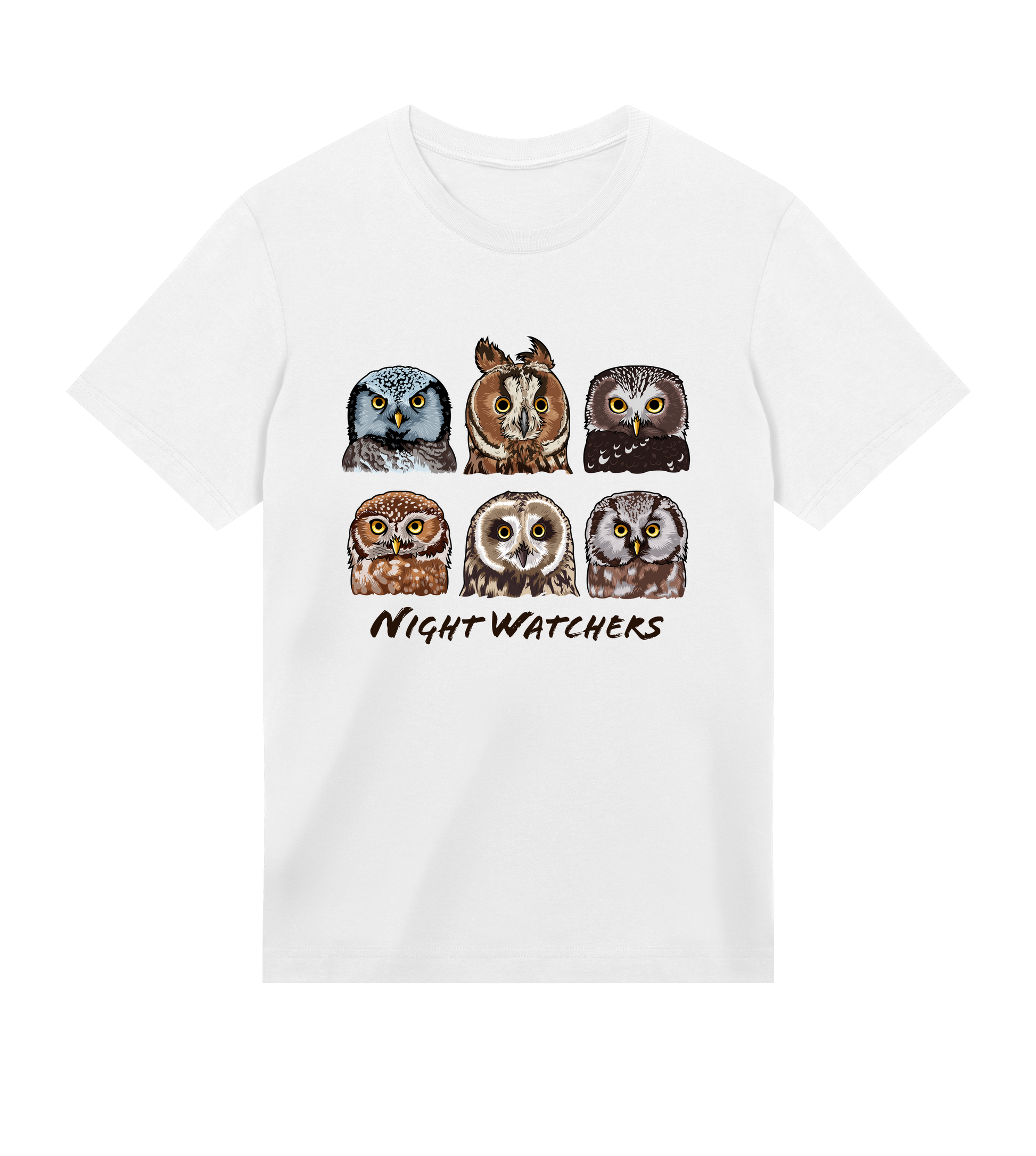 Night Watchers - Organic Cotton Regular Men's T-shirt - Beakwings