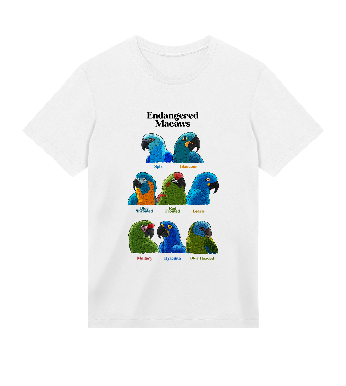 Endangered Macaws - Organic Cotton Men's Regular T-shirt