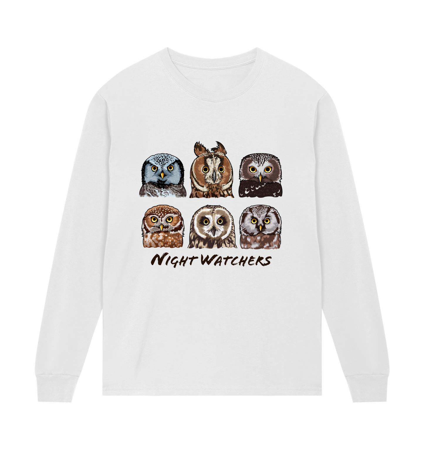 Night Watchers - Organic Regular Men's Long Sleeve - Beakwings