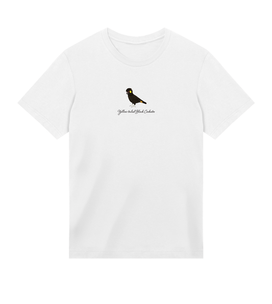Yellow-tailed Black Cockatoo - Organic Men's T-shirt