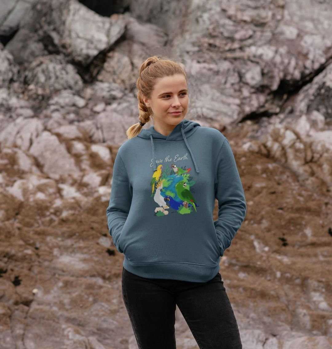 Earth Day - Organic Cotton Women's Pullover Hoodie